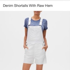 Gap White Overalls